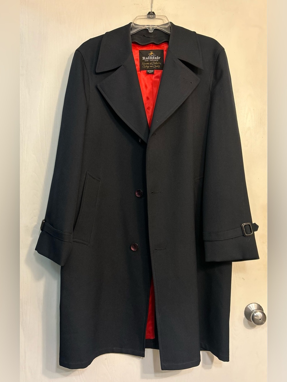 Rainfair Classic Vintage Retro Trench Men’s American Overcoat/Topcoat Size 40.